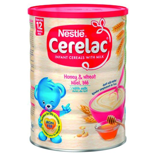 Lait infantile aux cereales CERELAC blé/lait/miel 400gr - dès 1 an