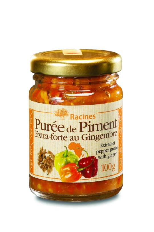 Purée de piment extra fort au gingembre RACINES 100gr