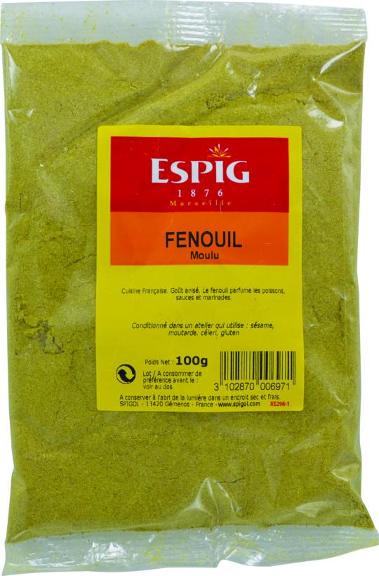 Fenouil en poudre ESPIG sachet 100gr