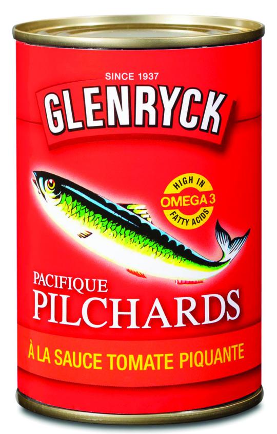 Pilchards à la sauce tomate piquante GLENRICK 400gr