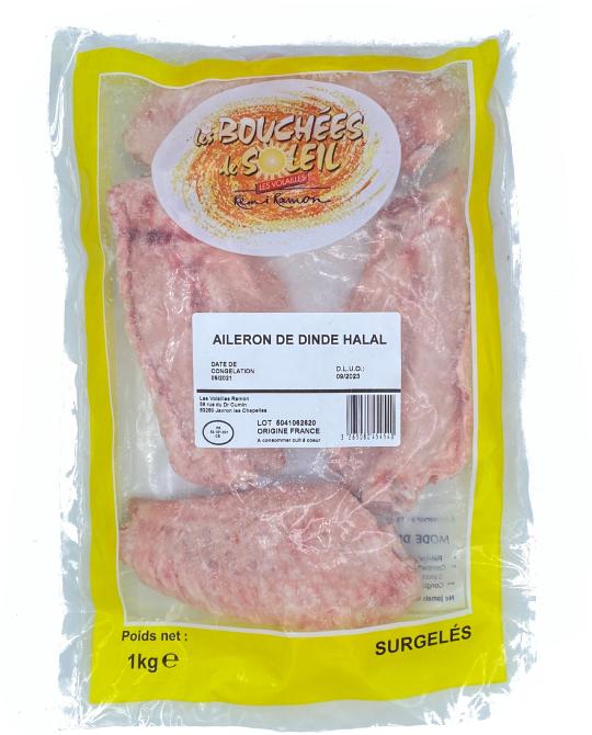 Ailerons de dinde nature Hallal 1 kg