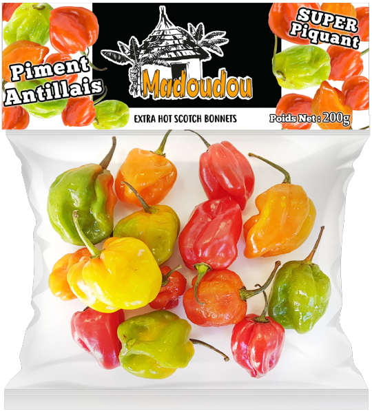 Piment antillais extra fort entier sachet 200gr