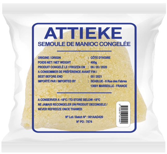 Attieke frais congele COTE D'IVOIRE 400GR