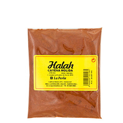 Piment de cayenne fort en poudre HALAH sachet 100gr