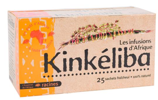 Tisane au Kinkéliba "les infusions d'Afrique" RACINES boite de 25 sachets de 40gr