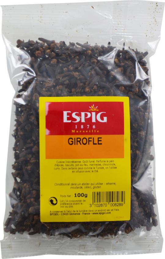 Clou de girofle entier ESPIG sachet 50gr