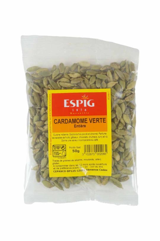 Cardamome verte entière ESPIG sachet 50gr