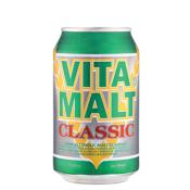 Soda au malt sans alcool VITAMALT classique canette 33cl