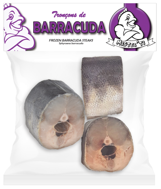 Darnes de barracuda calibre 1/2kg - sachet 800gr