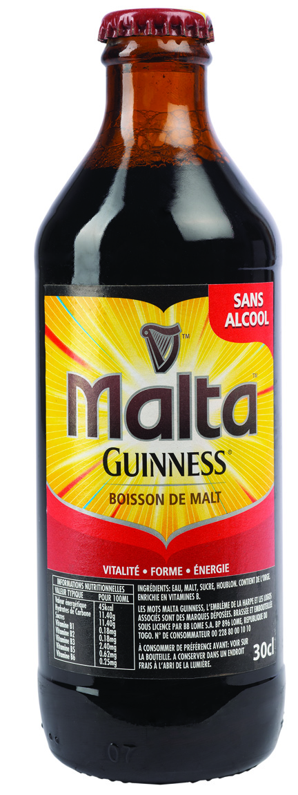 Soda au malt sans alcool MALTA GUINNESS 33cl