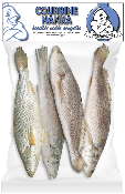 Courbine Nanka - Bar Senegal vidé ecaillé calibre 200/400 sachet - 8kg - prix au kg