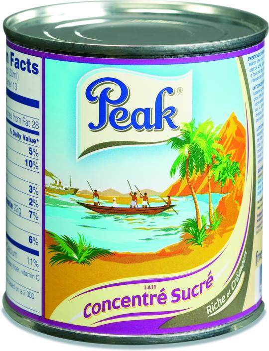 Lait concentré sucré PEAK 397ml