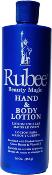 RUBEE HAND & BODY LOTION 16 OZ