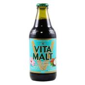 Soda au malt sans alcool VITAMALT coco hibiscus 33cl